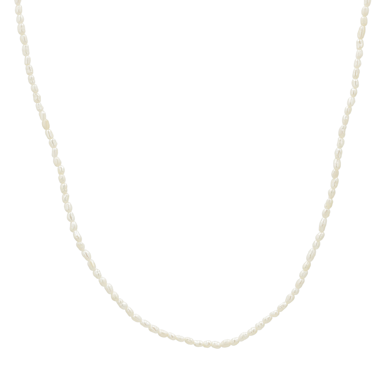 Dainty Pearl Necklace - Lotus Diamond