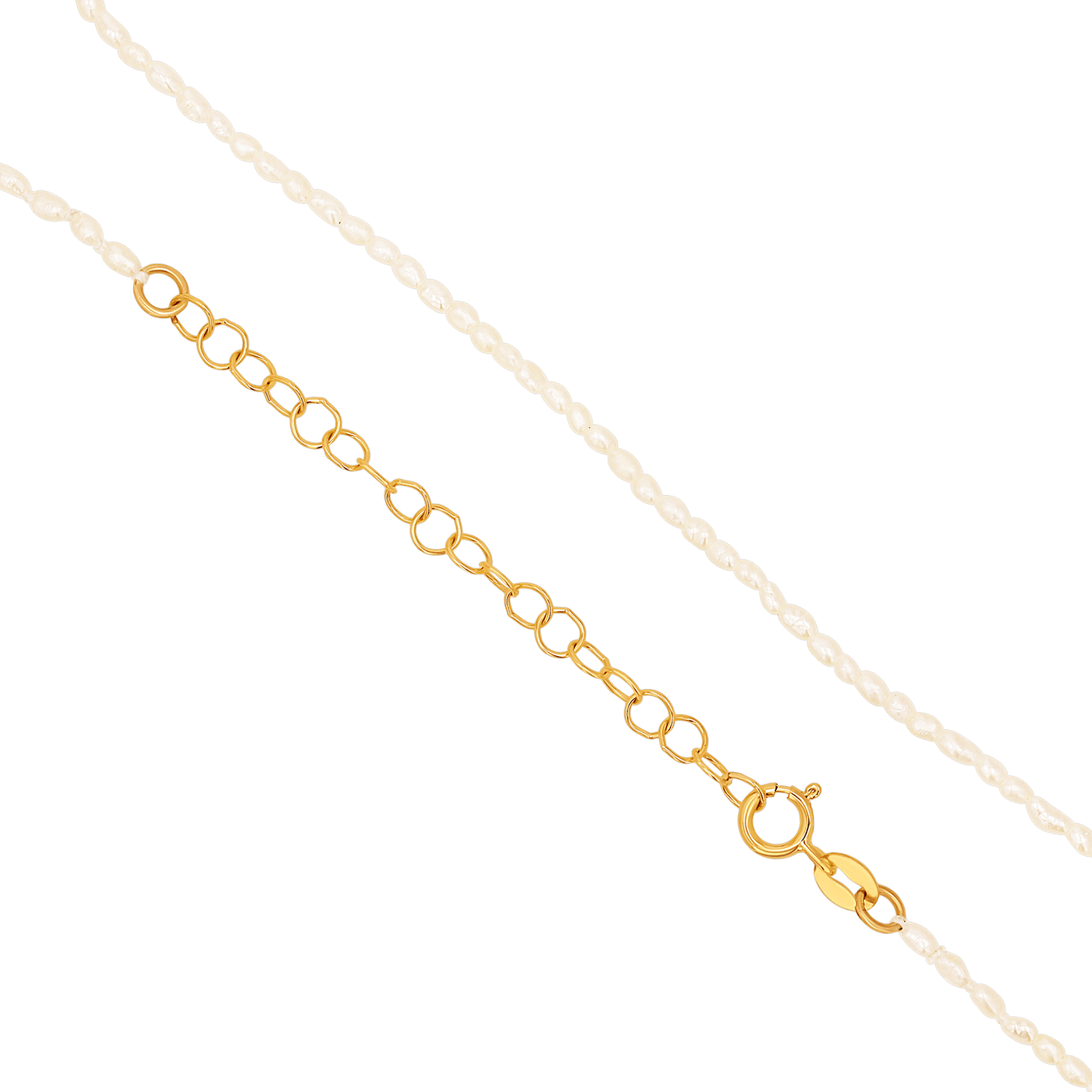 Dainty Pearl Necklace - Lotus Diamond