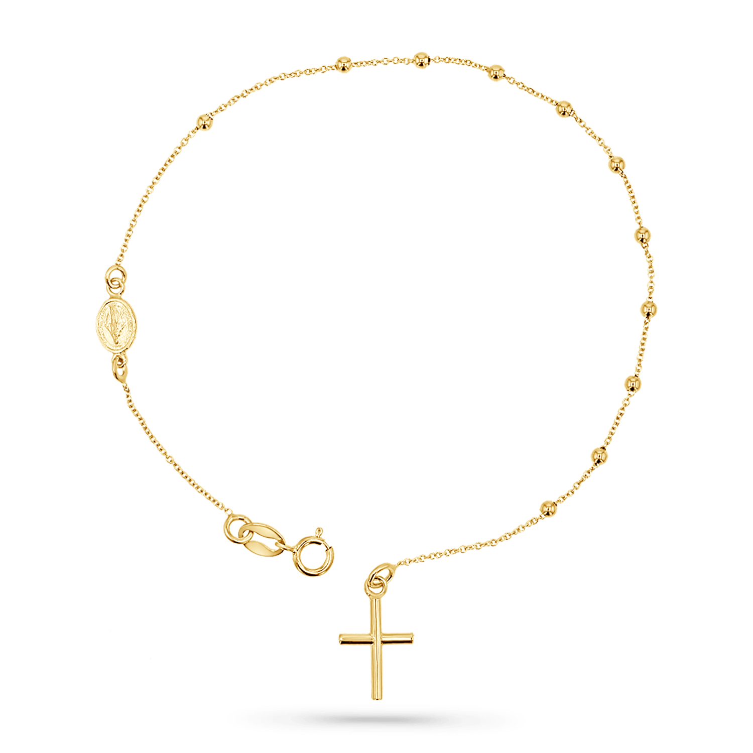 Dainty Rosary Bracelet - Lotus Diamond