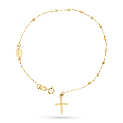 Dainty Rosary Bracelet - Lotus Diamond