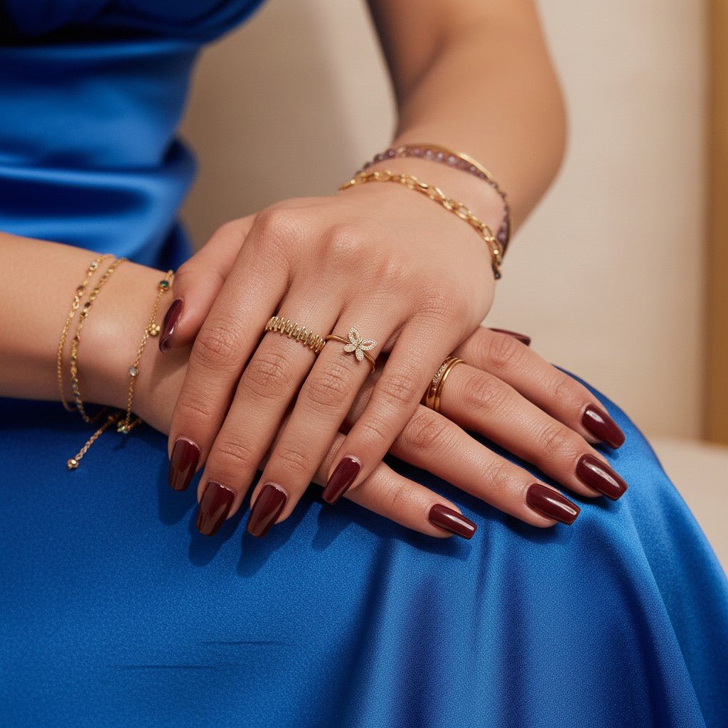 Deco Bar Ring - Lotus Diamond