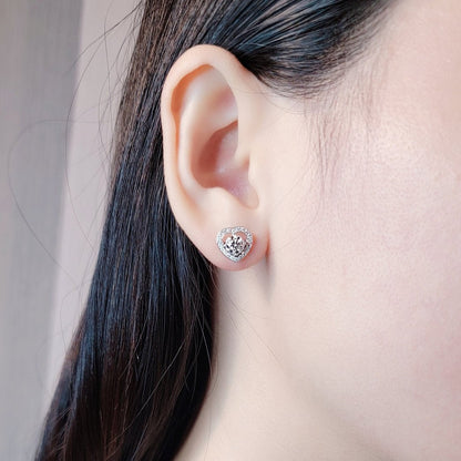 Diamond 18K earrings setting - Lotus Diamond