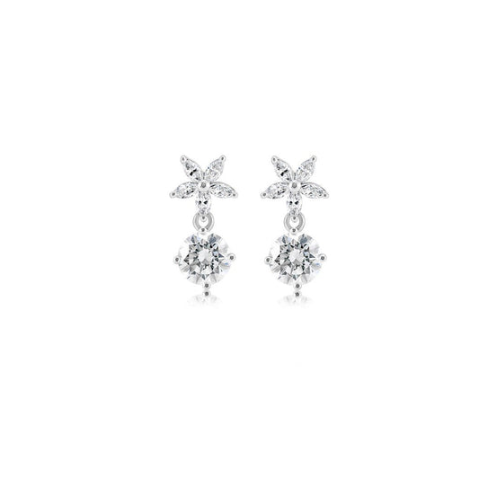 Diamond 18K earrings setting - Lotus Diamond