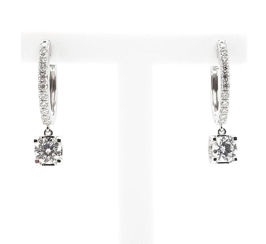 Diamond 18K earrings setting - Lotus Diamond