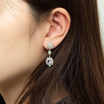 Diamond 18K earrings setting - Lotus Diamond