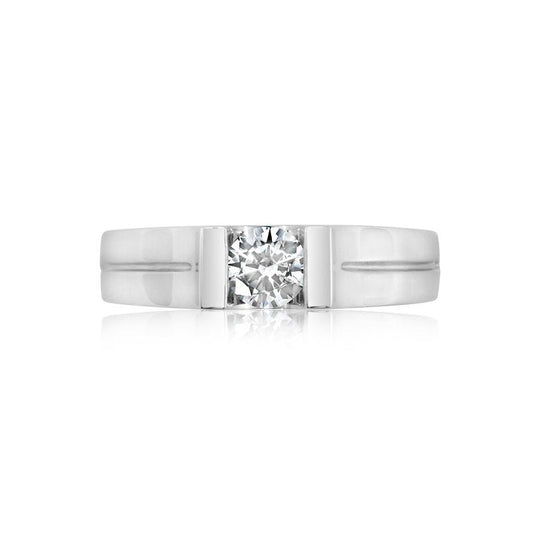 Diamond 18K men ring setting - Lotus Diamond