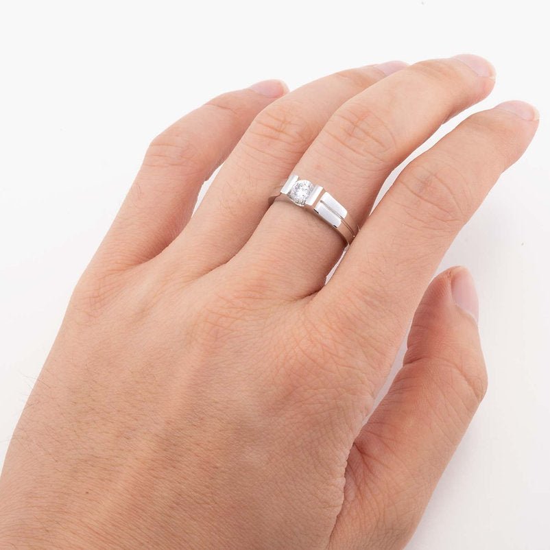 Diamond 18K men ring setting - Lotus Diamond