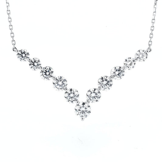 Diamond 18K necklace 5.8ctw - Lotus Diamond