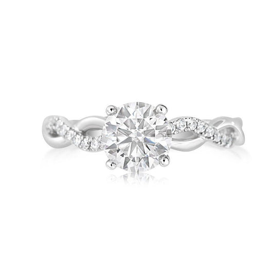 Diamond 18K ring setting - Lotus Diamond