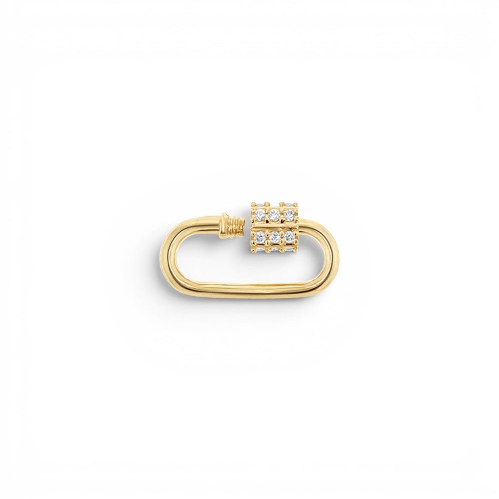 Diamond Barrel Charm Connector - Lotus Diamond