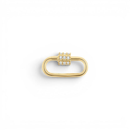 Diamond Barrel Charm Connector - Lotus Diamond
