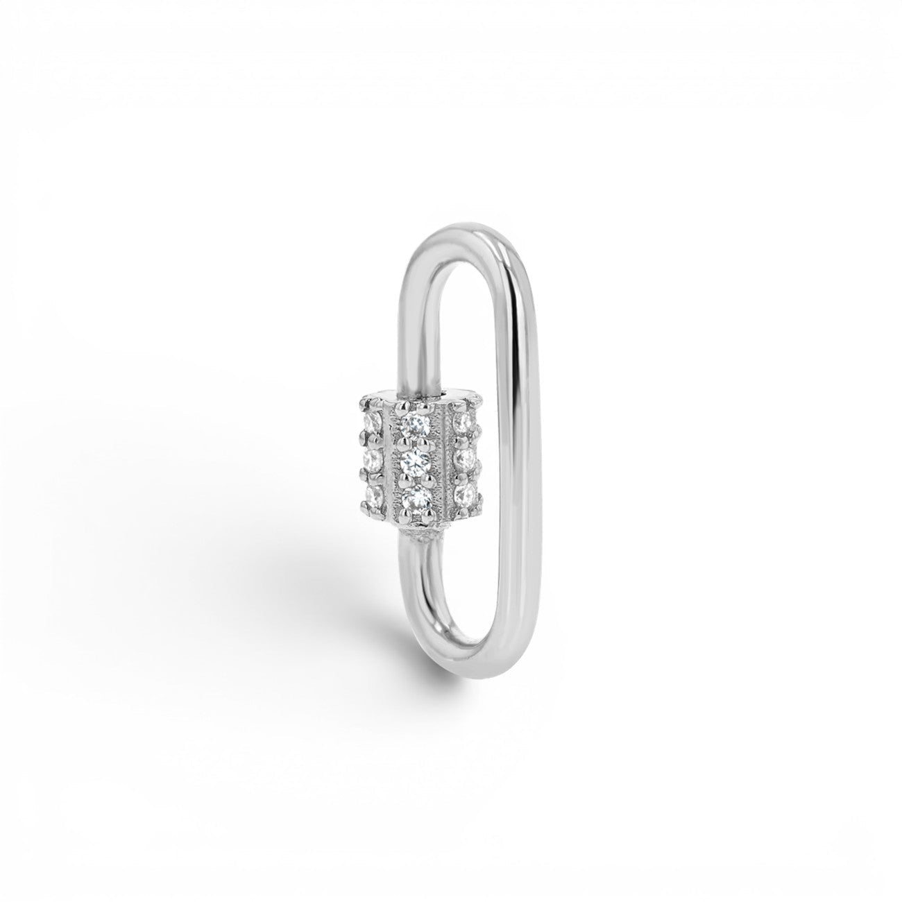 Diamond Barrel Charm Connector - Lotus Diamond