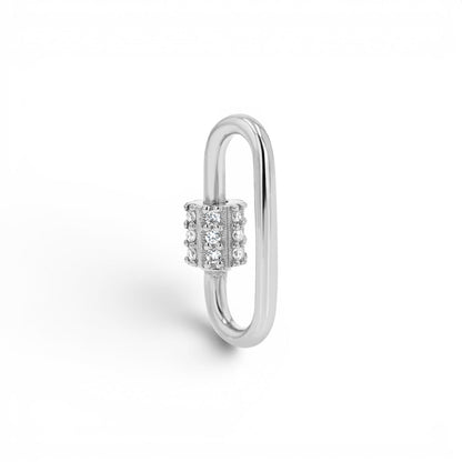 Diamond Barrel Charm Connector - Lotus Diamond