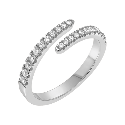 Diamond Coil Ring - Lotus Diamond