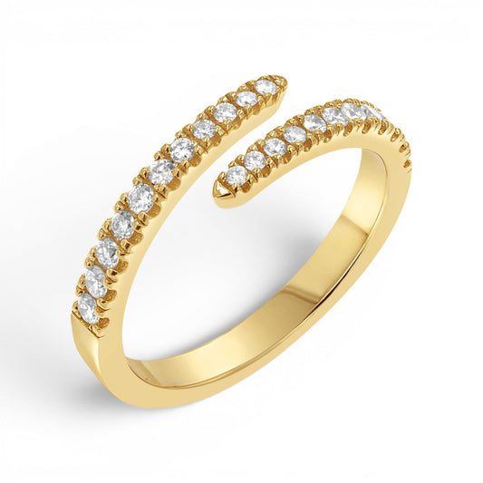 Diamond Coil Ring - Lotus Diamond