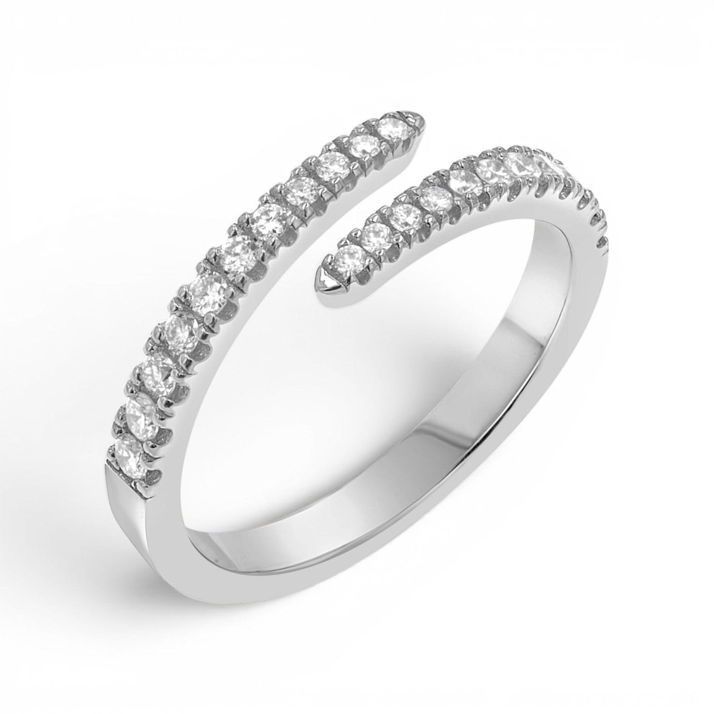 Diamond Coil Ring - Lotus Diamond