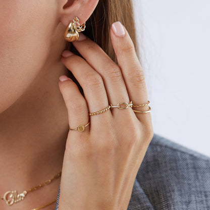 Diamond Cuban Link Huggies Hoop Earrings - Lotus Diamond