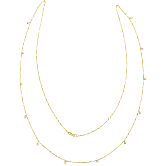 Diamond Drop Belly Chain - Lotus Diamond