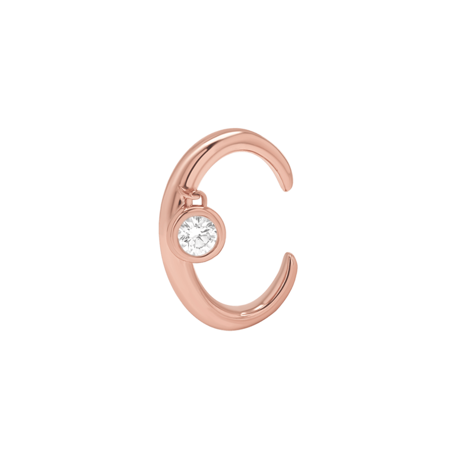 Diamond Drop Ear Cuff - Lotus Diamond