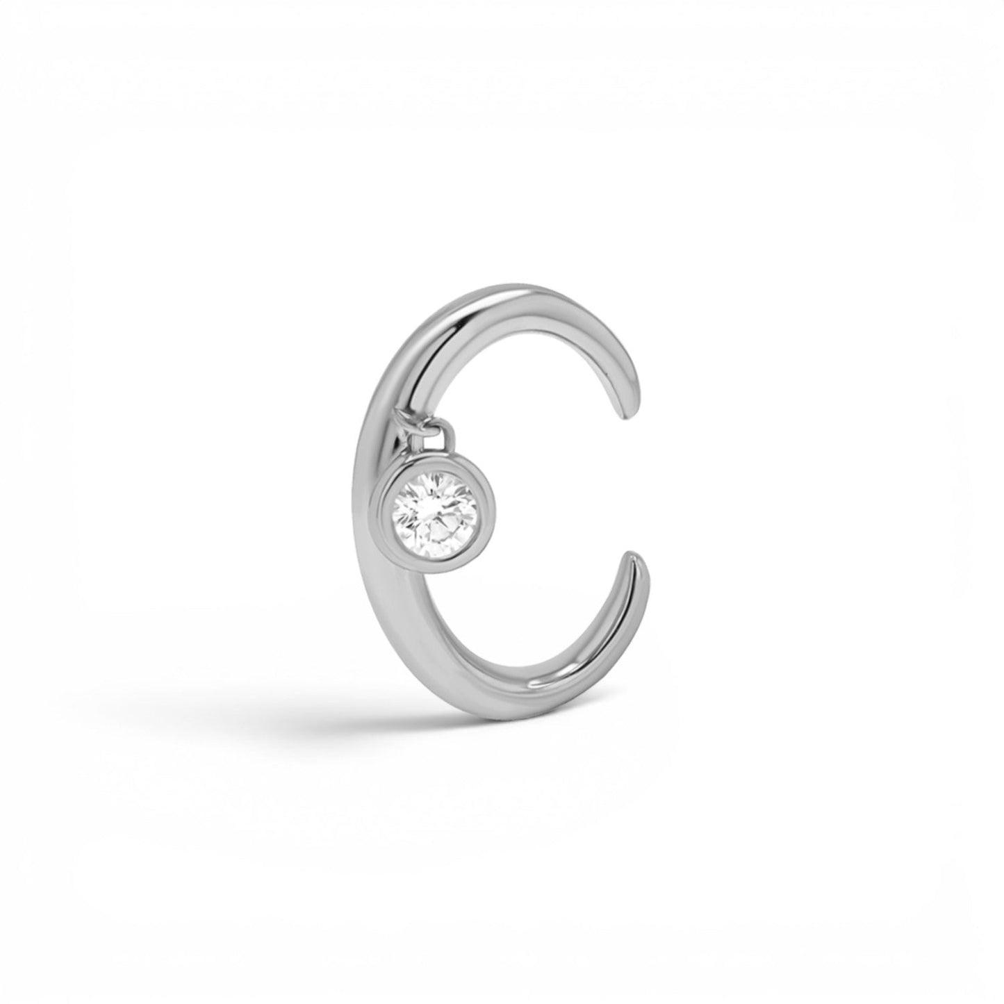 Diamond Drop Ear Cuff - Lotus Diamond