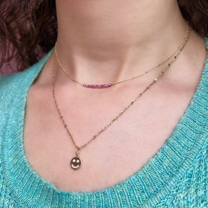 Diamond Happy Face Charm - Lotus Diamond