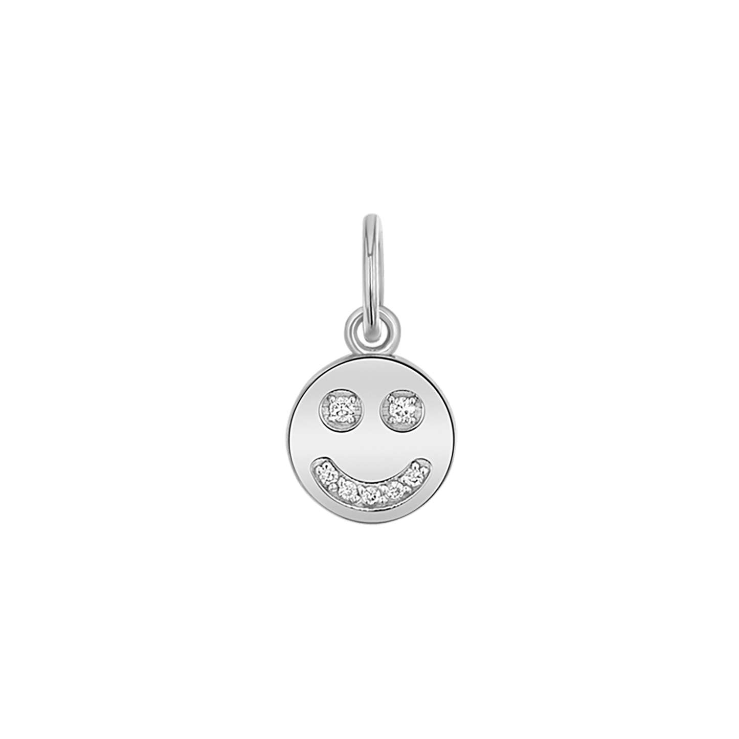 Diamond Happy Face Charm - Lotus Diamond