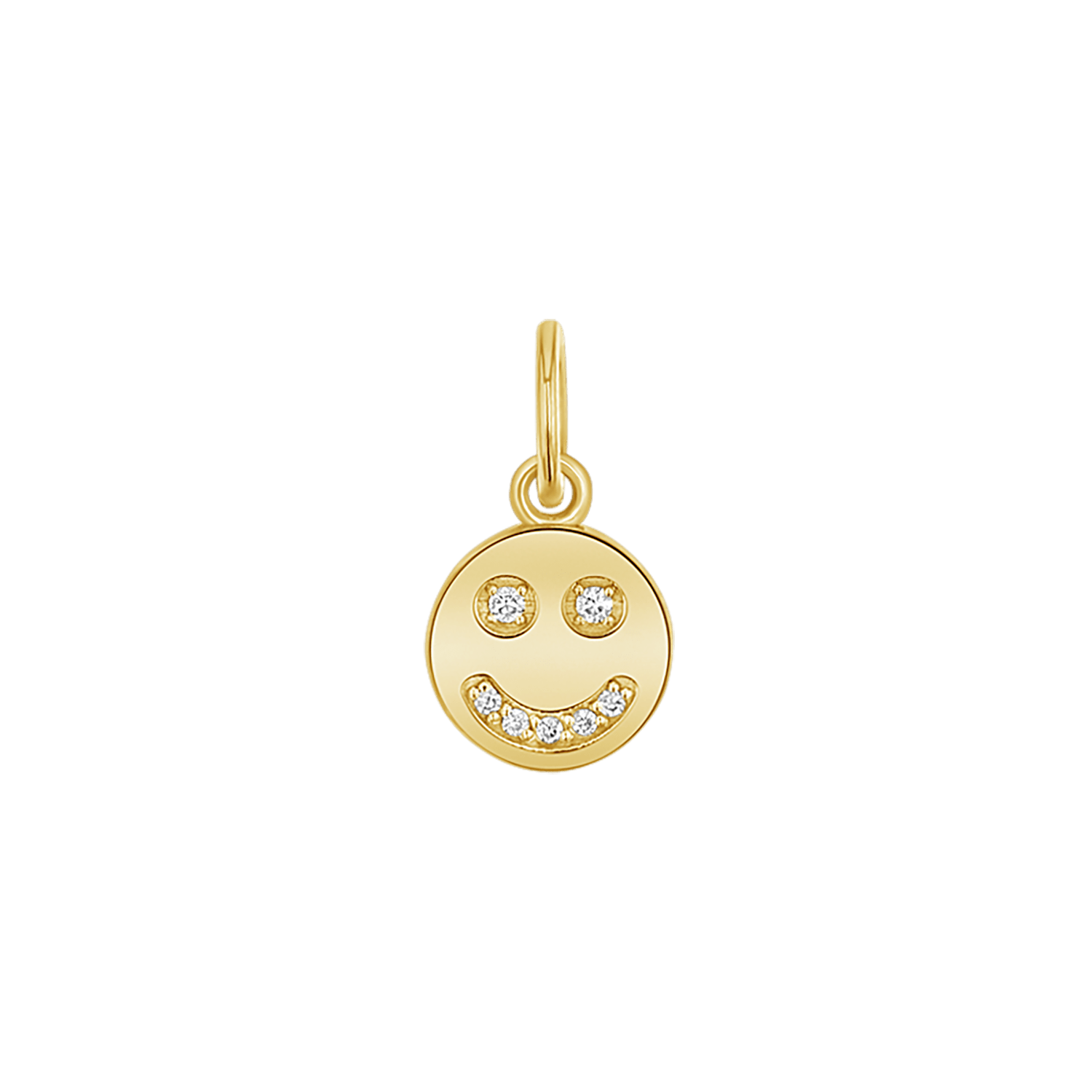 Diamond Happy Face Charm - Lotus Diamond