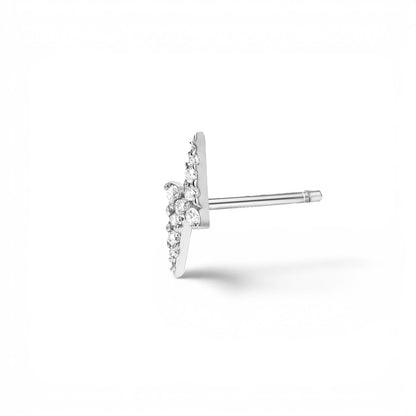 Diamond Lightning Bolt Stud Earrings - Lotus Diamond