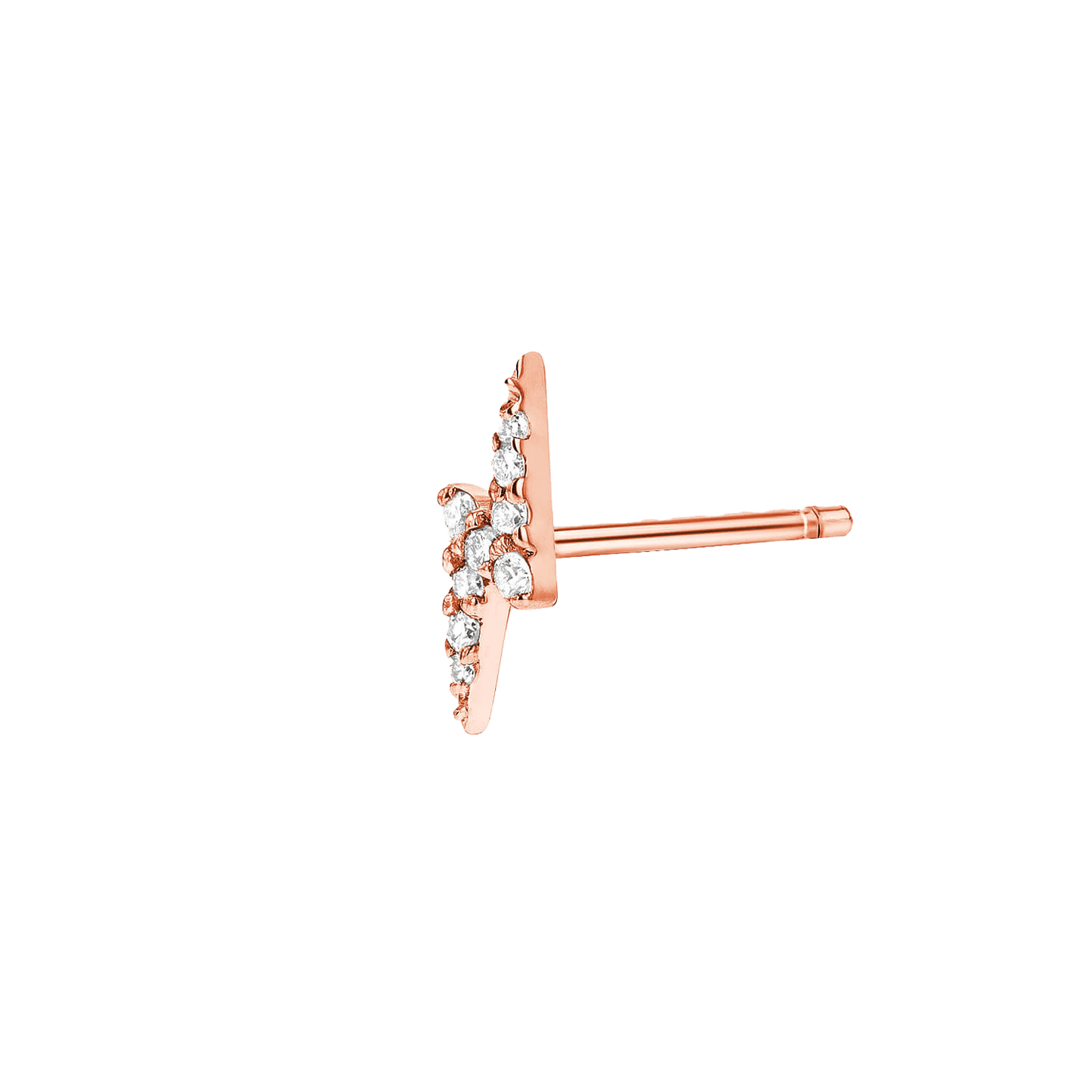 Diamond Lightning Bolt Stud Earrings - Lotus Diamond