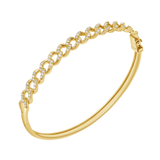 Diamond Pave Cuban Bracelet - Lotus Diamond