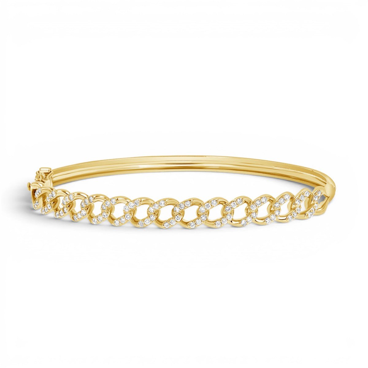 Diamond Pave Cuban Bracelet - Lotus Diamond