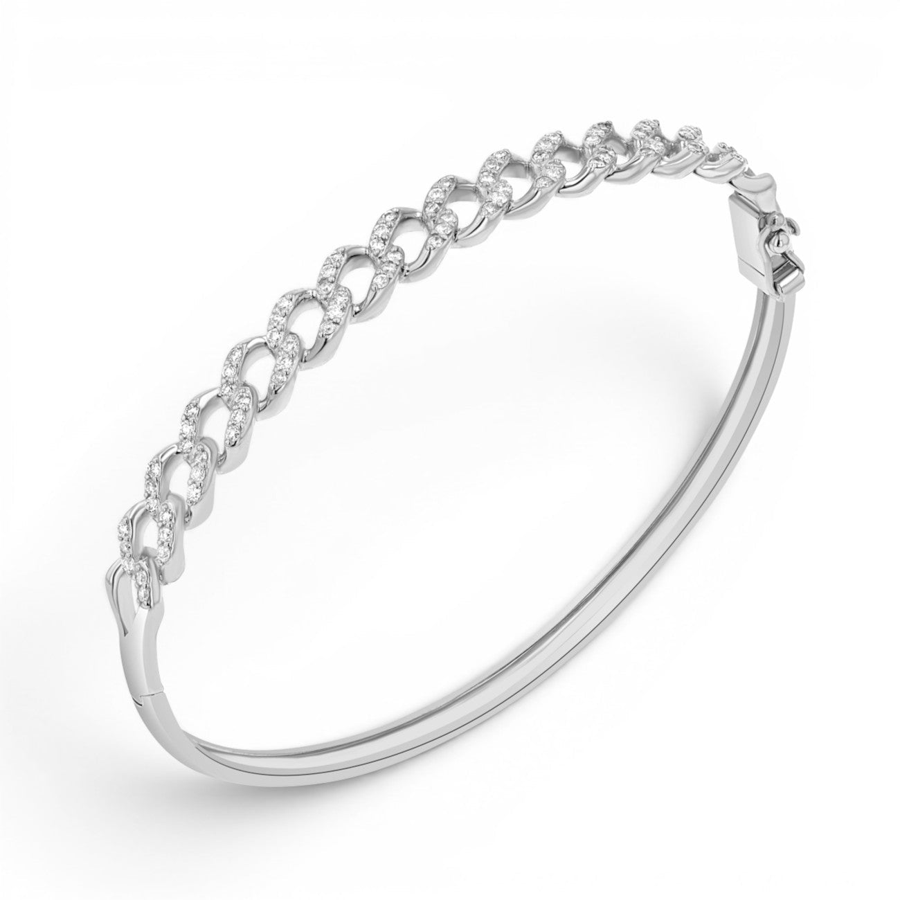 Diamond Pave Cuban Bracelet - Lotus Diamond