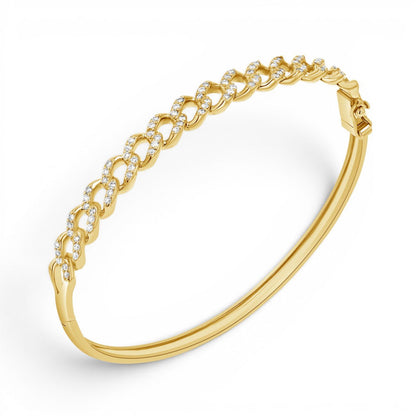 Diamond Pave Cuban Bracelet - Lotus Diamond