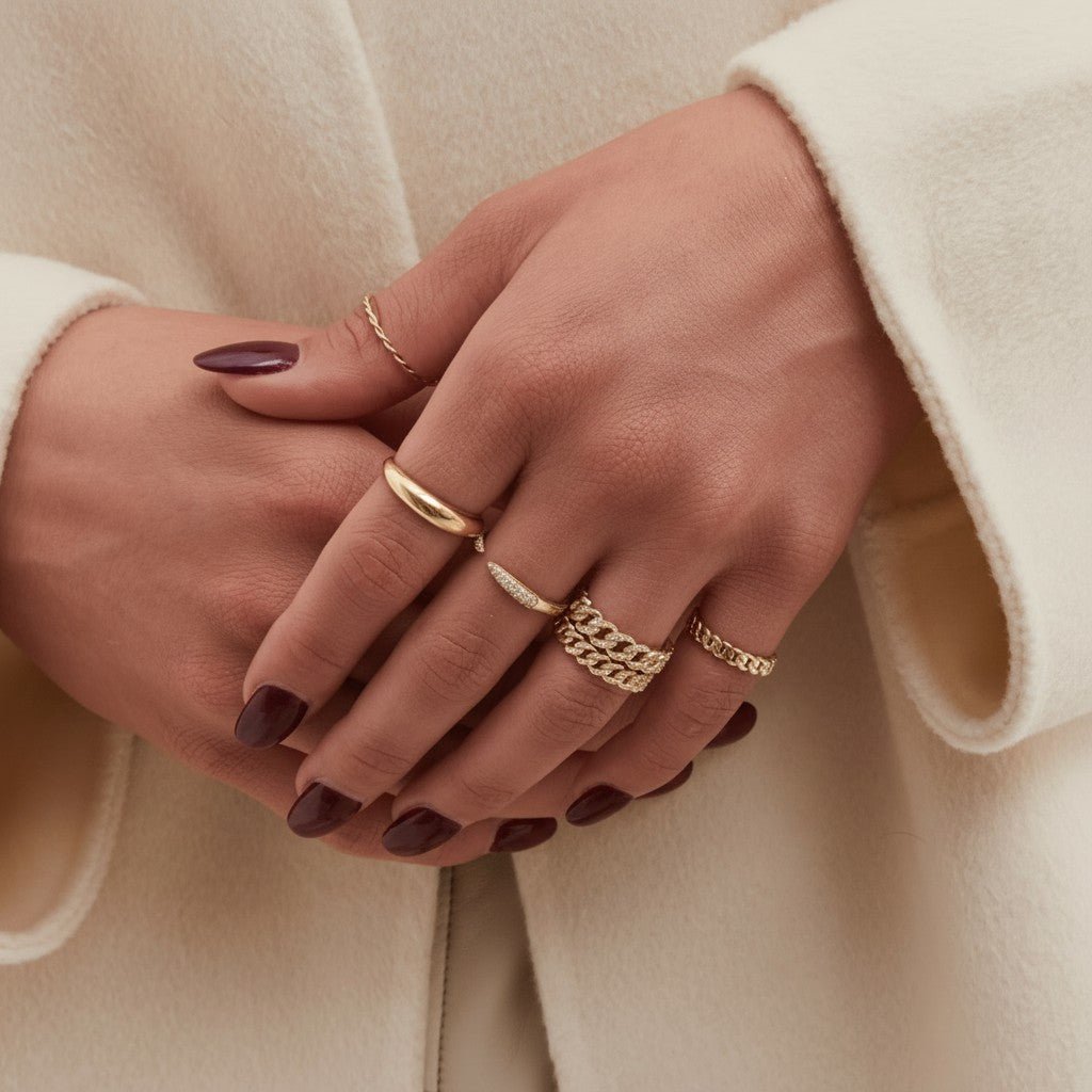 Diamond Pave Cuban Link Ring - Lotus Diamond