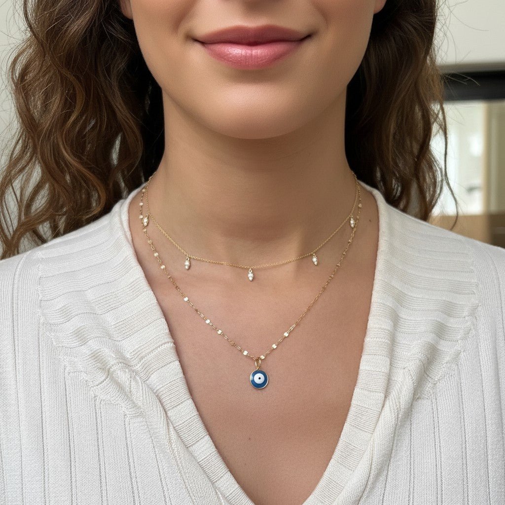 Diamond Pear Drop Necklace - Lotus Diamond