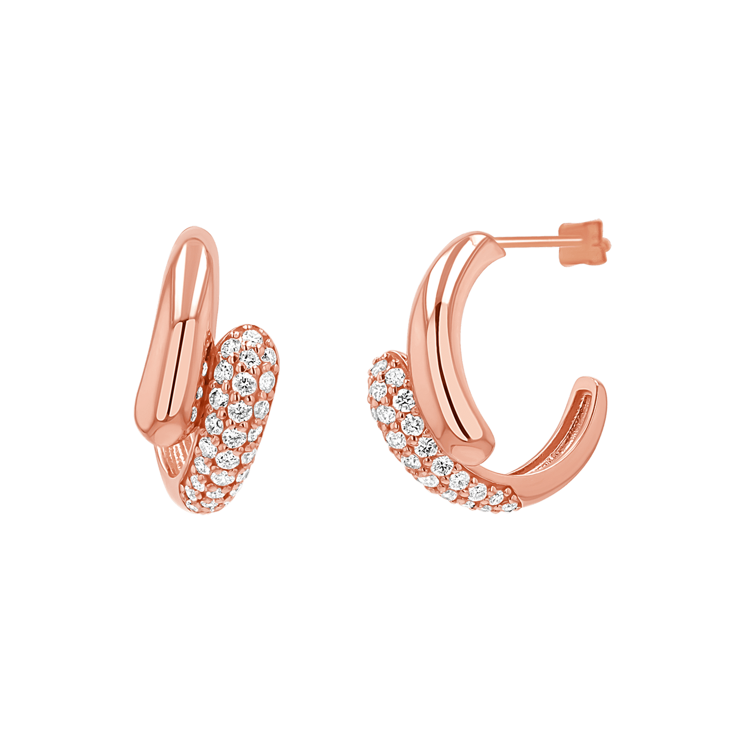 Diamond Rendezvous Hoop Earrings - Lotus Diamond
