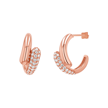 Diamond Rendezvous Hoop Earrings - Lotus Diamond