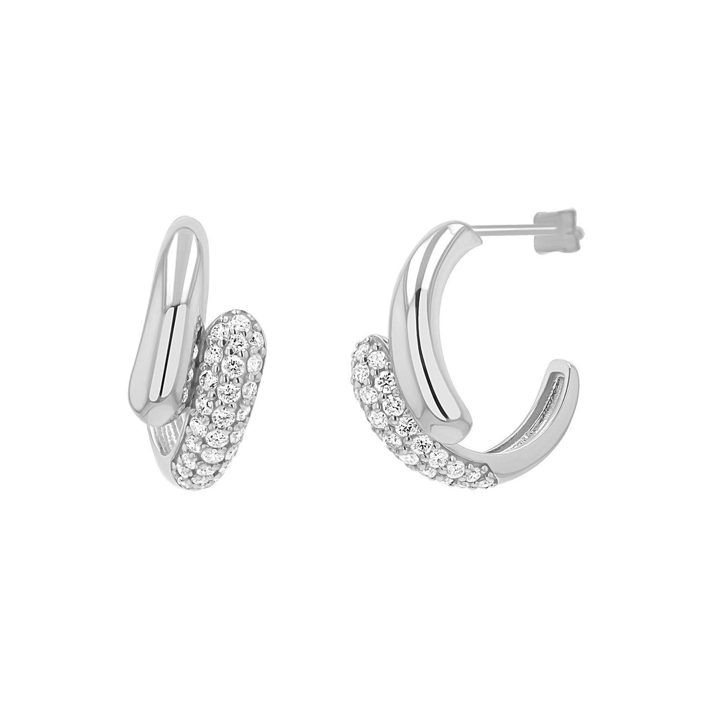 Diamond Rendezvous Hoop Earrings - Lotus Diamond
