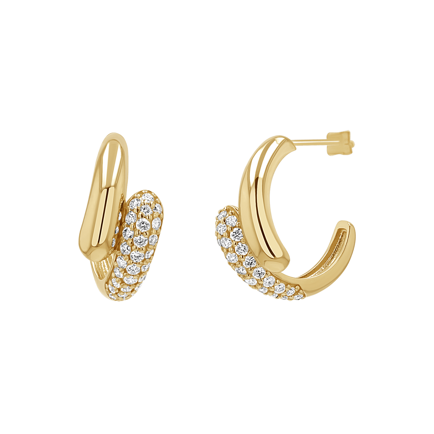 Diamond Rendezvous Hoop Earrings - Lotus Diamond