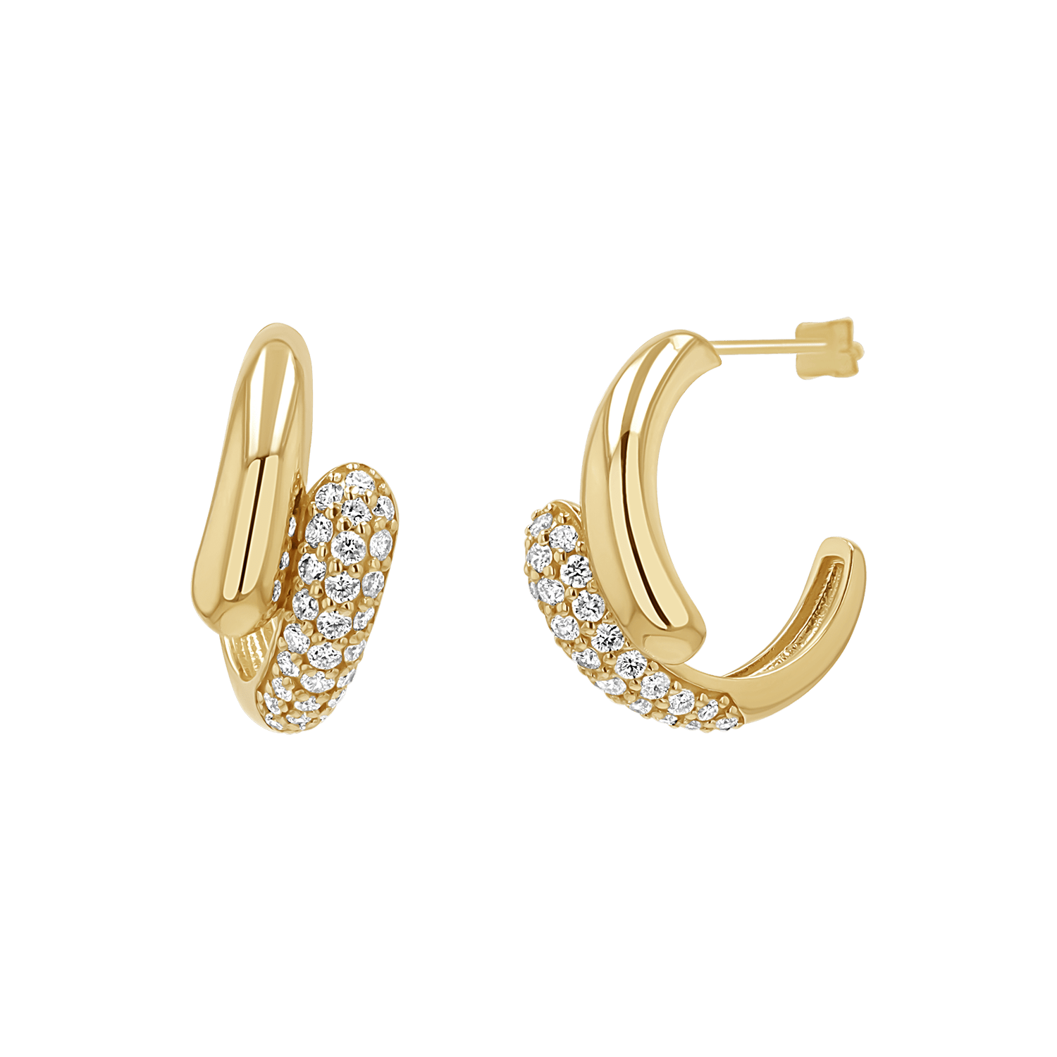 Diamond Rendezvous Hoop Earrings - Lotus Diamond