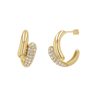 Diamond Rendezvous Hoop Earrings - Lotus Diamond