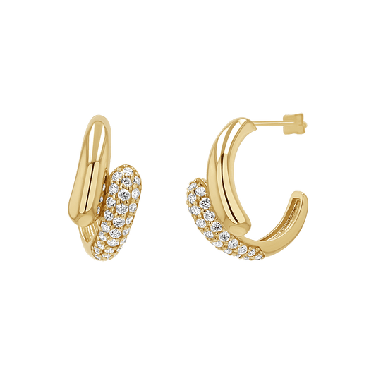 Diamond Rendezvous Hoop Earrings - Lotus Diamond