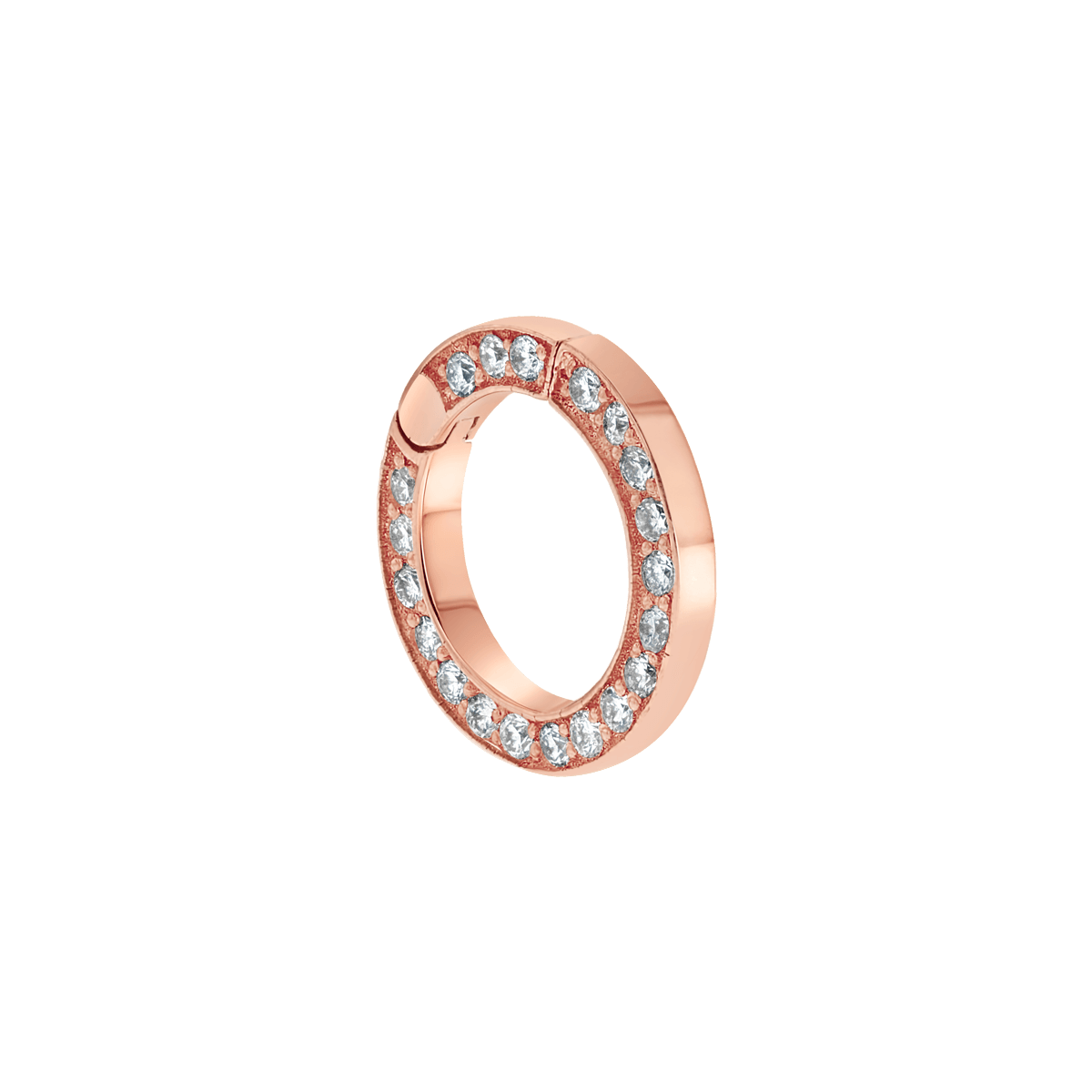 Diamond Round Charm Connector - Lotus Diamond