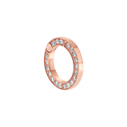Diamond Round Charm Connector - Lotus Diamond