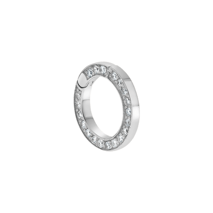 Diamond Round Charm Connector - Lotus Diamond