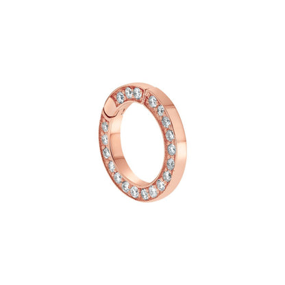 Diamond Round Charm Connector - Lotus Diamond