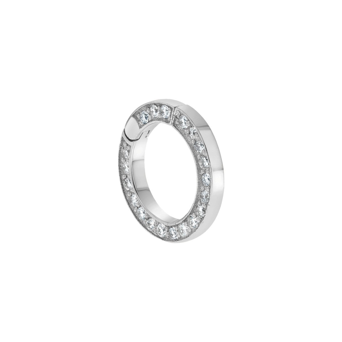 Diamond Round Charm Connector - Lotus Diamond