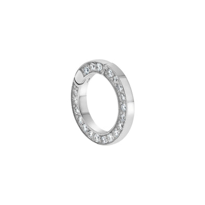 Diamond Round Charm Connector - Lotus Diamond