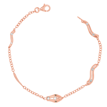 Diamond Serpentine Strand Bracelet - Lotus Diamond