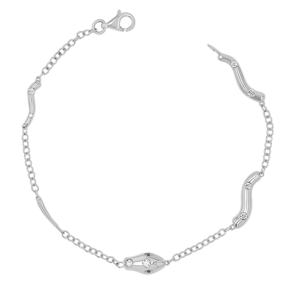 Diamond Serpentine Strand Bracelet - Lotus Diamond